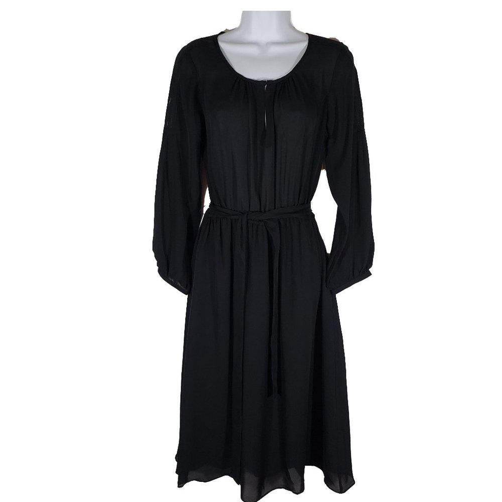 NWT RARE! Becken Black 100% Silk Dress Women's Size Small Made in the USA
